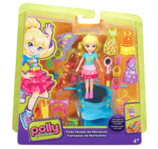 Polly Pocket Fashion Butterfly Doll, Polly Doll &amp; Accessories - £27.63 GBP