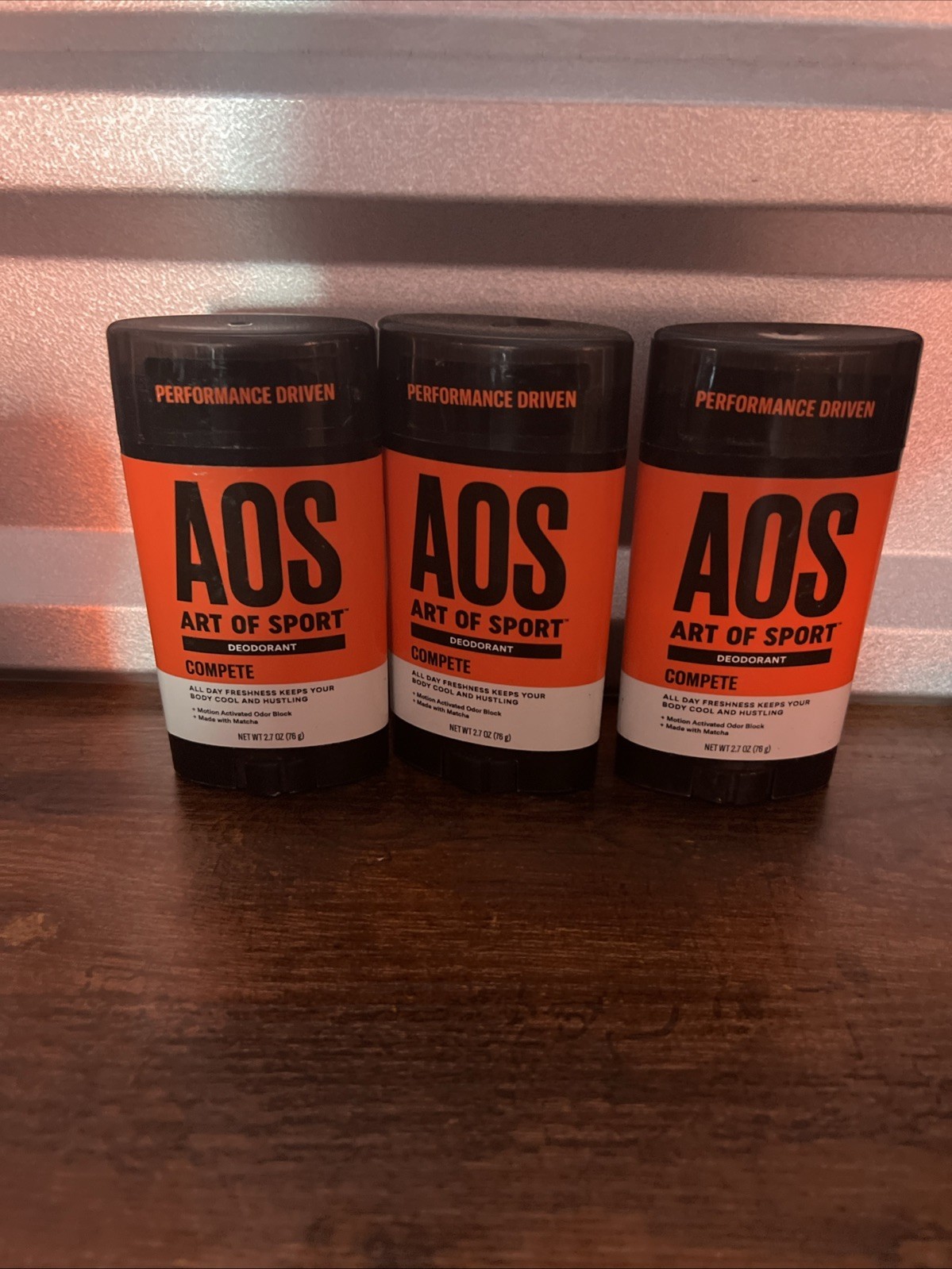 AOS Art of Sport Men’s Deodorant, Antiperspirant Energizing Citrus 3 Pack - $92.06