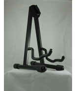 Folding compact guitar stand adjustable black padded - $22.72 CAD