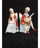 antique porcelain, German Couple on chair. Marked - £80.23 GBP