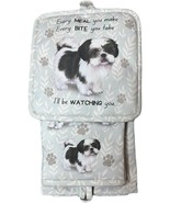 Shih Tzu Black 3-Piece Kitchen Set - Oven Mitt, Pot Holder &amp; Kitchen Tow... - $32.58 CAD