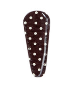 Small Polka Dot Embroidery Scissors Case Dark Brown - £4.75 GBP