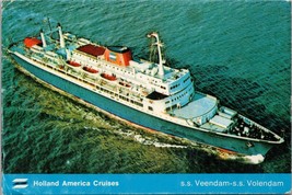 Holland America Cruises Veedam S.S. Volendam Postcard PC401 - £3.93 GBP