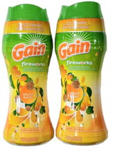 2 Pack Gain Fireworks In Wash Scent Booster Island Fresh Laundry 5.5oz - £22.30 GBP