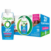 Orgain Plant-Based Protein Shake Chocolate 11 fl oz, 18-pack - £29.05 GBP