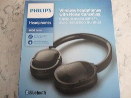 Philips H6506 On-Ear Wireless Headphones, Active Noise Canceling (ANC) TAH6506BK - $49.45