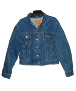 Vintage Levi Strauss Women's MIS Large Denim Blue Jean Jacket 77715-4837 Trucker - $38.00