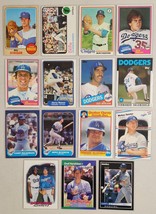Los Angeles Dodgers Lot of 15 Baseball Cards 60&#39;s,70&#39;s,80&#39;s,90&#39;s Mike Scioscia - £11.49 GBP