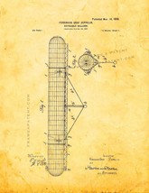 Navigable Balloon Patent Print - Golden Look - £5.94 GBP+