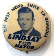 Vintage ~ Lindsay For Mayor Pinback Button~Political Memorabilia ~ NY Mayor - $5.00