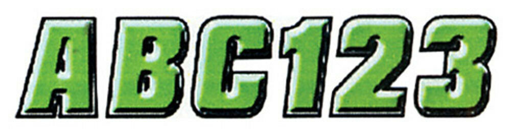Hardline KIBLK500 2&quot; Letter &amp; Number Kit - Green/Black - $20.53