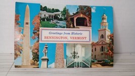 Bennington Vermont Vintage Postcard 1970&#39;s - $2.96
