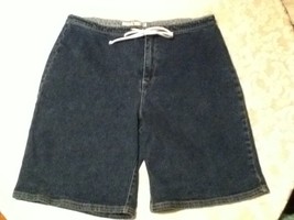 Ladie-Size 14-Tommy Hilfiger shorts-stretch denim/burmuda/blue long shorts - £13.17 GBP