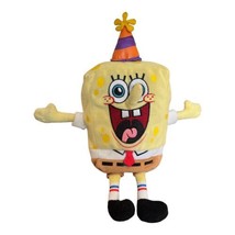Spongebob Squarepants Nickelodeon Ty Beanie Babies 2009 Birthday Hat Plush - £7.56 GBP