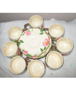 4 Franciscan Desert Rose Small Mug and Saucer - $49.85