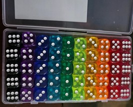 50 Pieces Colored Dice, 6 Sided Dice for Board Games, 14mm Bulk Dice for... - $18.10 CAD