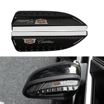 Brand New 2PCS Universal Cadillac Carbon Fiber Rear View Side Mirror Visor Shade - £11.79 GBP
