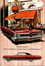 Vintage 1965 Pontiac Grand Prix Couple In Car Outside A Bistro Advertise... - $6.17