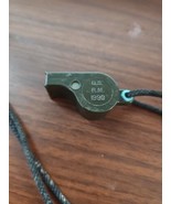 vintage plastic safety whistle, wooden ball U.S. R.M. 999 - €8,53 EUR