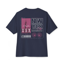 Unisex Oversized Boxy T-shirt New York City Y2K Style - £27.54 GBP