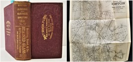 1892 Antique Boston Almanac Directory W Map Genealogy Business History - £114.60 GBP