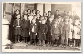 Cavour SD RPPC Children Sunday School Class Interior View 1915 Postcard T24 - £14.91 GBP