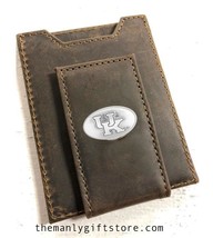 ZEP-PRO Kentucky Collegiate Crazy Horse Leather Front Pocket Wallet - £28.71 GBP