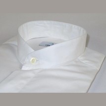 Mens CEREMONIA Pastor Shirt 100% Cotton Turkey Banded Collar #stn 13 hyk White image 2