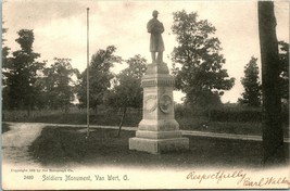 Vtg Postcard 1905 Civil War Soldiers Monument Van Wert, Ohio - Rotograph Co - $42.04