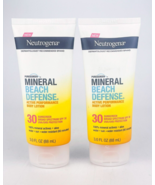 Neutrogena Mineral Beach Defense 30 SPF Body Lotion 3 Fl Oz Ea Lot Of 2 ... - $14.46