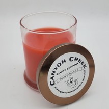 New Canyon Creek Candle Company 8oz Status Jar Apple Jack &amp; Orange Peel Handmade - £14.03 GBP