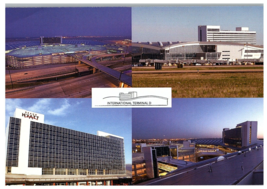 DFWs New International Terminal D Opened July 2005 Airport Multiview Postcard - £6.31 GBP