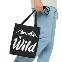Adventure-Inspired &quot;Wild&quot; All-Over-Print Tote Bag: Durable Polyester, Mu... - $21.63+