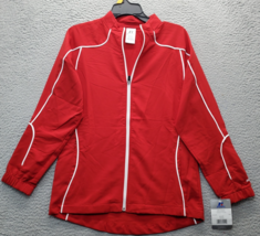 Russell Athletic Team Prestige Full-Zip Jacket Mens Small Red Elastic Cu... - $24.47