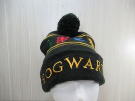Harry Potter Hogwarts Winter Knit Beanie Pom Hat Adult embroidered men w... - $10.49