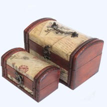 Sets of 2 antique style Colonial trinket/jewellery Boxes - Rose Design-Shabby C - £30.39 GBP