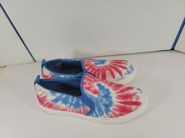 Women Size 10 Red White Blue Tie-Dyed Skechers Memory Foam Slip-on Sneaker - $19.99