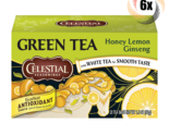 6x Boxes Celestial Honey Lemon Ginseng Green Tea | 20 Bags Each | 1.5oz - £27.31 GBP