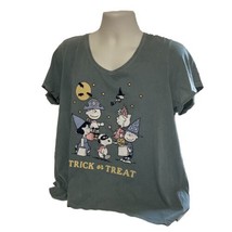 Lauren Conrad Peanuts Halloween Fun Shirt Womens Size 2XL Short Sleeve - £10.34 GBP