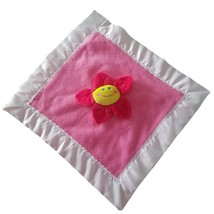 Whimsical Pink Flower Lovey Soft Baby Security Blanket Girl 14 x 14 in Lovie - £10.96 GBP