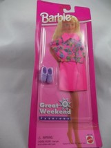 Barbie Great Weekend Fashions - Mattel# 68014-92-3pcs:Top,Shorts&amp;Shoes-New - £11.18 GBP