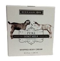 Beekman 1802 Pure Goat Milk Whipped Body Cream Fragrance Free Lotion 8 Oz - £15.92 GBP