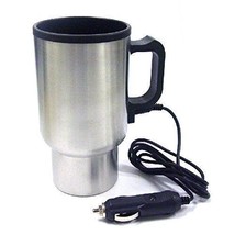 Roadmaster DHM140 14oz Electronic Travel Cup Warmer (Silver/Black) - Keep Your D - £27.09 GBP