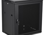 12U Wall Mount Server Cabinet Network Rack Vented Enclosure Locking Door - £212.01 GBP