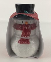 Hallmark Christmas Stacking Snowman Salt &amp; Pepper &amp; Toothpick Holder New... - £27.22 GBP