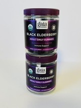 2 X Black Elderberry Adult Daily Vegan Gummies Gaia Herbs 40 ct Best By 03/31/25 - £15.74 GBP