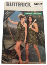 Butterick Sewing Pattern 5801 Tarzan Jane Halloween Costume Easy XS-L Unisex UC - £9.56 GBP