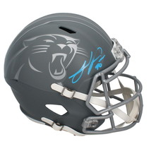 Julius Peppers Autographed Panthers Slate Full Size Speed Helmet Beckett - £459.63 GBP