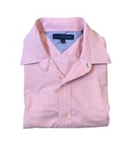 Tommy Hilfiger - Men&#39;s Pink &amp; White Striped Dress Shirt - Size 16 X 32/33 - £15.98 GBP