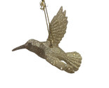 Silver Tree NWT Glittered  Plastic Hummingbird Christmas Ornament  Gold ... - $10.14